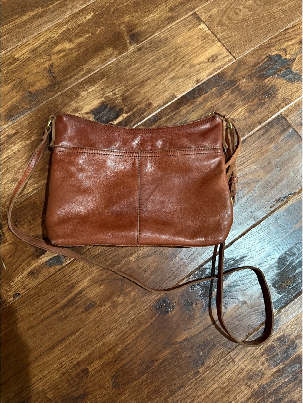 Margot New York Genuine Leather Brown Crossbody‎ Bag